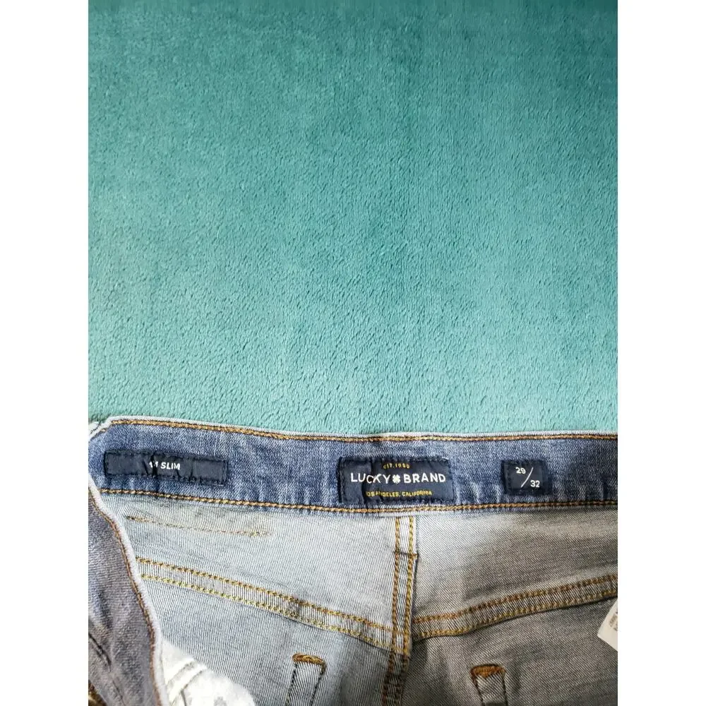 Lucky Brand Jeans Size 29x32 Mens Blue Pants Stretch 121 Heritage Slim Straight